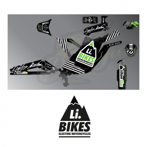 Kit Déco Surron Light Bee 2021 - Lithium Bikes Vert